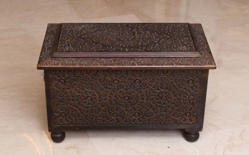 Rectangular Teak Wood Brown Wooden Box