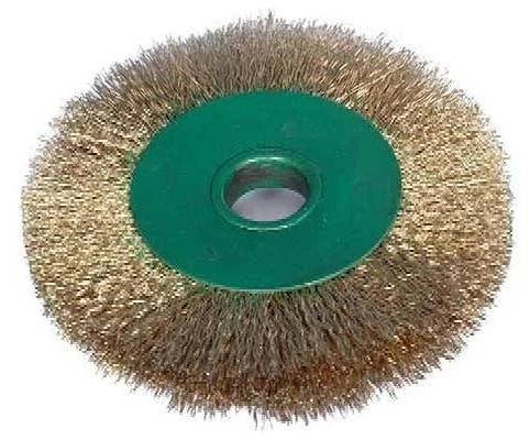 Industrial Brass Wire Brush, Color : Brown