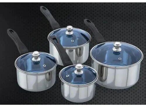 Stainless Steel Coral Sauce Pan Set