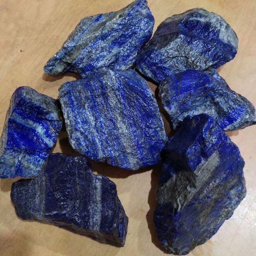 Aart-in-stones Blue Unshape Non Polished Lapis Lazuli Raw Stones, For Healing, Gemstone Type : Rough