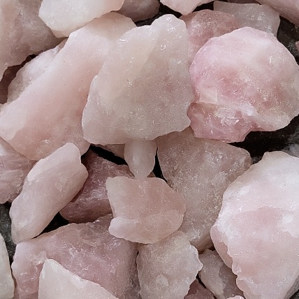 Natural Pink Rose Quartz Raw Gemstones, Size : 30-40mm, 40-50mm