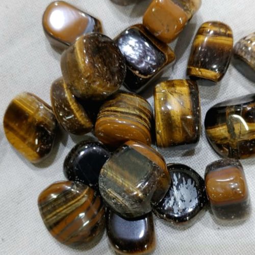 Aart-in-stones Polished Tiger Eye Stone Tumbles, For Healing, Serenity, Peace