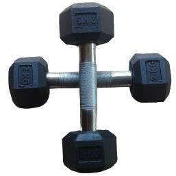 OnTrackYou Hexagonal Gym Dumbbells, For Home, Lifting, Handle Type : Straight
