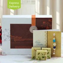 Barfi & Rakhi Gift Hamper, Technics : Hand Made