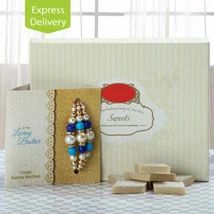 Kaju Barfi & Rakhi Gift Hamper, Technics : Hand Made