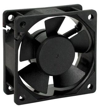 Black Cooling Fan, For Control Panel, Power Source : Electricity