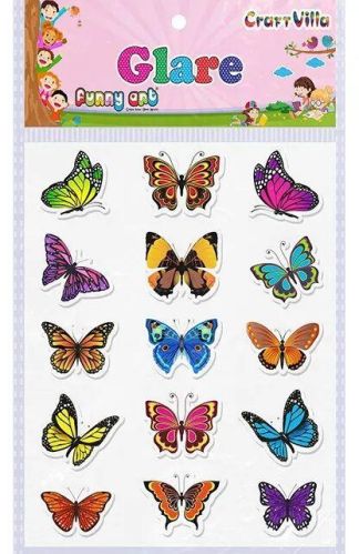 15 G Butterfly Print Sticker