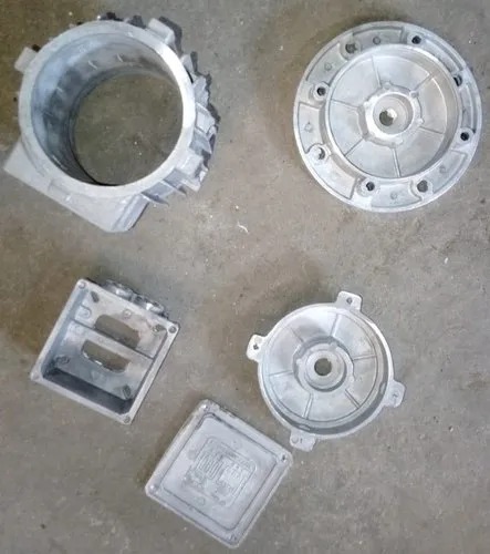 Silver Aluminium Pressure Die Cast Motor Body