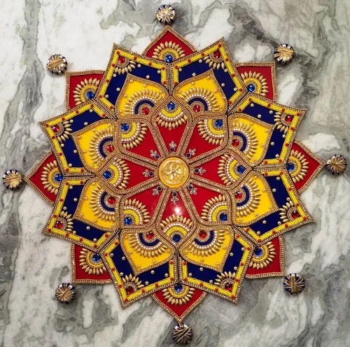 Multicolor Acrylic Rangoli, Packaging Type : Packet