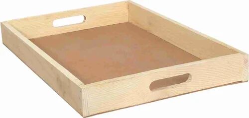 Rectangular Wooden Wood Tray, For Gifts, Size : 18x12x2 Inches