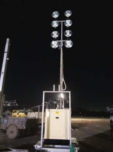 220V 22 Meter Mobile Lighting Tower, For Park, Sports Ground, Weddings