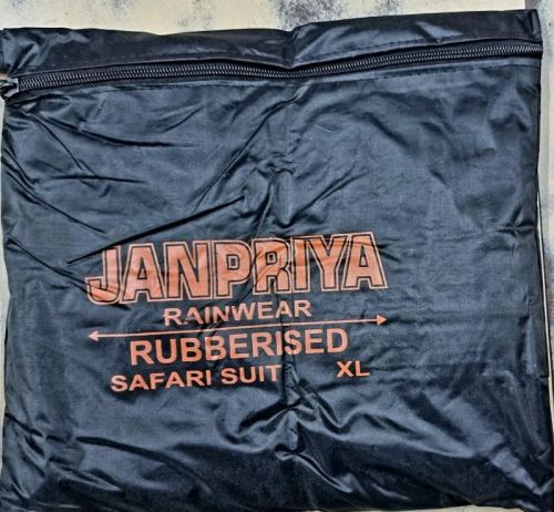 Plain Janpriya Rubber Raincoat, Size : S To XL