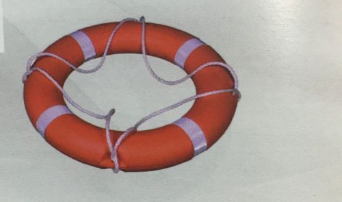 Multicolor Rubber Marine Lifebuoy, For Emergency Rescue, Shape : Round