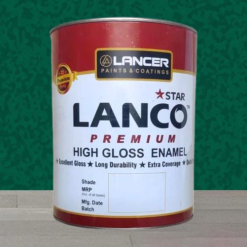 Premium High Gloss Synthetic Enamel Paint, For Metal, Color : Black