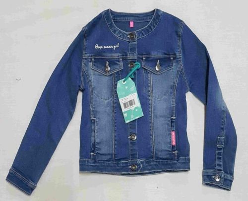 Plain Girls Blue Denim Jacket, Style : Sporty