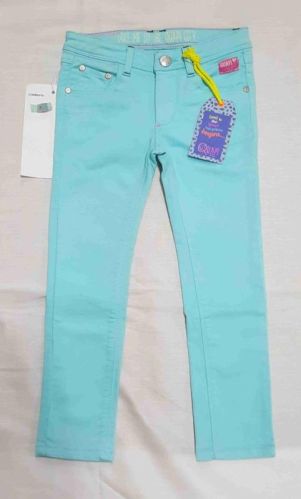 Plain Girls Green Cotton Pant, Size : Medium, Large