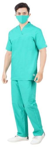 Mens Green Medical Scrub Suit, For Clinical, Hospital, Feature : Comfortable, Easily Washable, Skin Friendly