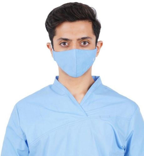 Surgical Blue Cotton Mask, Feature : High Stability, Reusable, Smooth Texture