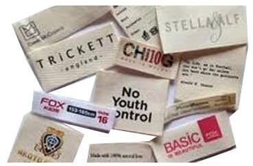 Printed Fabric Label, For Garment Industry, Specialities : Tear Resistance, Fine Finish, Long Lasting Nature