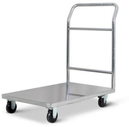 Silver Polished Stainless Steel Platform Trolley, Feature : High Quality