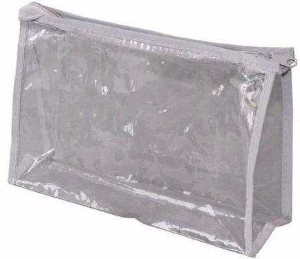 Transparent 5mm Vinyl Zipper Bag, For Packaging, Size : 8x12x4 Inch