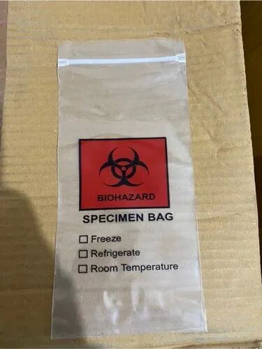 LDPE Biohazard Zip Lock Bag