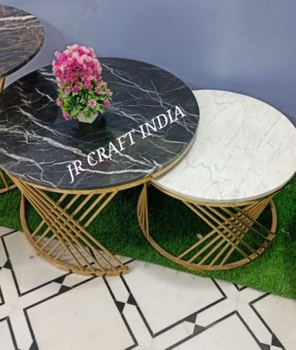 Marble Top Nesting Table For Home