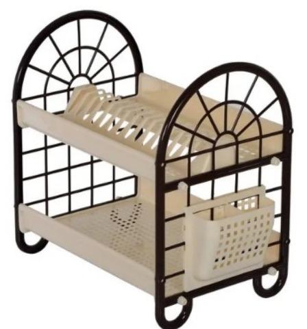 Anax Impex Plastic Dish Rack, Color : Brown