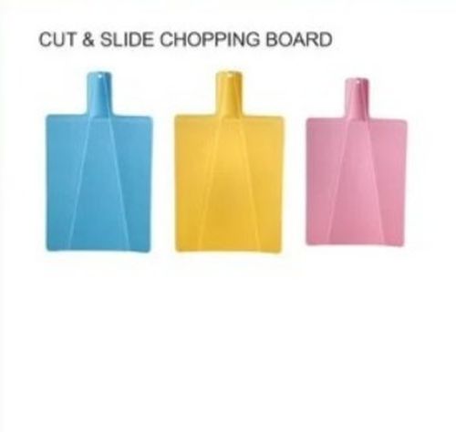 Mulit Colour Plastic Cut & Slide Chopping Board, For Kitchen, Shape : Rectangular