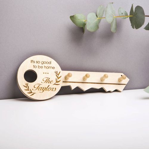 Multicolor Wooden Key Holder