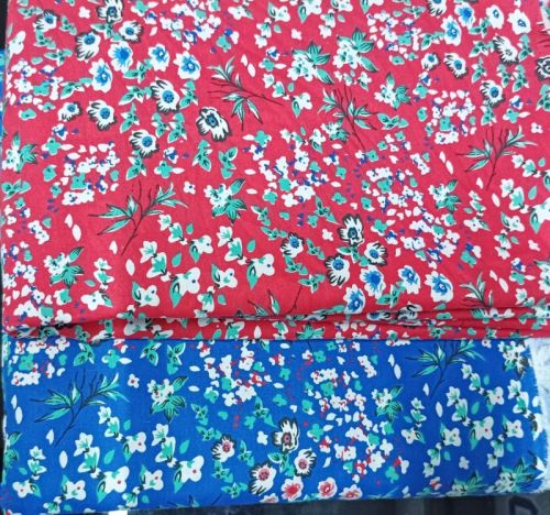 Multicolor Cotton Polyester Blend Knitted Fabrics, For Making Garments, Width : 32 Dia