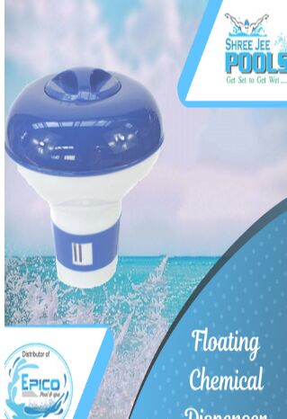 Plastic Floating Chemical Dispenser, Color : Blue, White