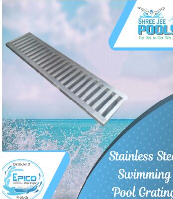 Silver Stainless Steel Swimming Pool Grating, Grade : SS304