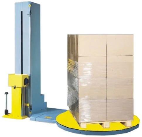 Powder Coated Mild Steel Pallet Stretch Wrapping Machine, Specialities : Rust Proof, Long Life, High Performance