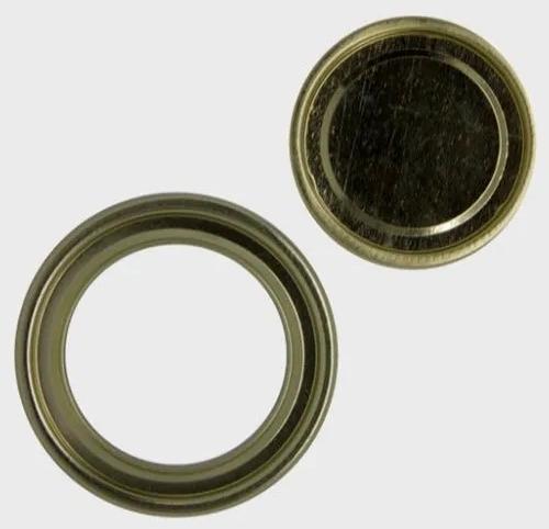 Round Polished Tin Ring Lid Tagger