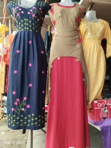 Rayon Gown Kurti, Feature : Comfortable, Easy Wash, Quick Dry