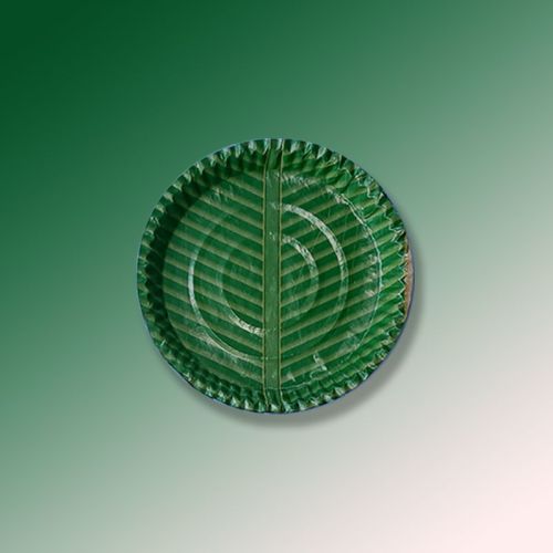 Green Round Disposable Paper Plates, For Event, Party