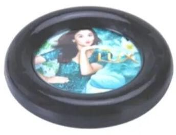 Skymy Black Printed Round Plastic Paper Weight