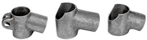 Grey Non Polished Steel Bicycle Frame Parts