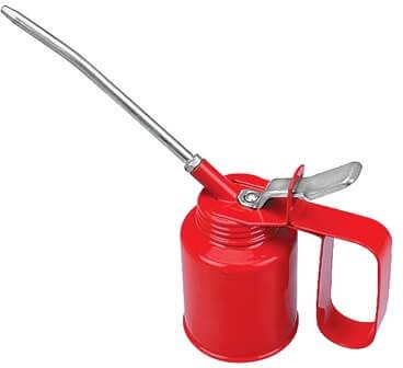 Red Round Polished Metal Oil Can, Feature : Long Life, Unbreakable