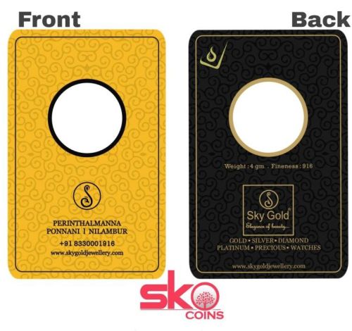 PVC Plastic Sheet Printed Customize Gold Coin Cards, Feature : Fine Finishing, Scratch Resistant, Shiny Look