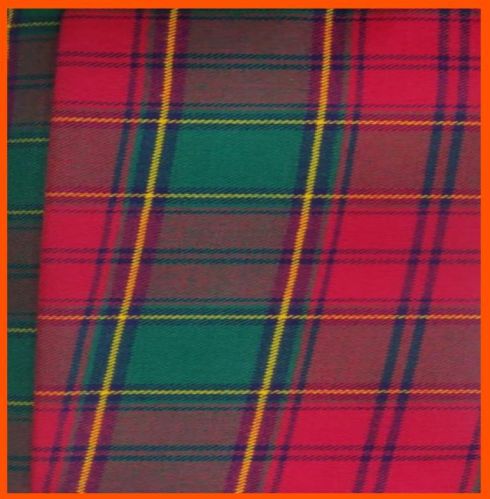 Checked Woolen Tartan Fabric, Size : Multisizes