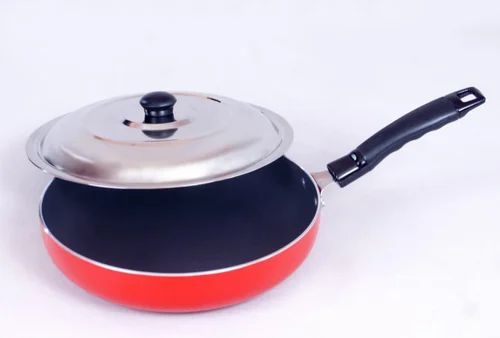 Aluminium Non Stick Fry Pan, Shape : Round
