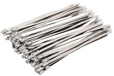 Silver 520x4.6mm Stainless Steel Cable Tie