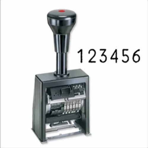 Steel Numbering Seal Stamp, Color : Black