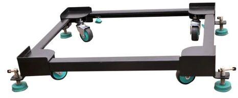 Black Square Plastic Washing Machine Stand, Size : 2x2(LxW) Feet