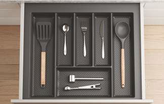 Aegon Rectangular PVC AGCT-600 Cutlery Tray, For Kitchen Cabinets, Technics : Machine Made