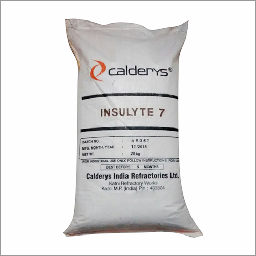 Calderys Powder Coated Insulyte 7 Refractory Castable, Packaging Type : HDPE Bags
