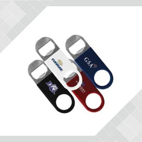 Black Printed Metal Promotional Bottle Opener