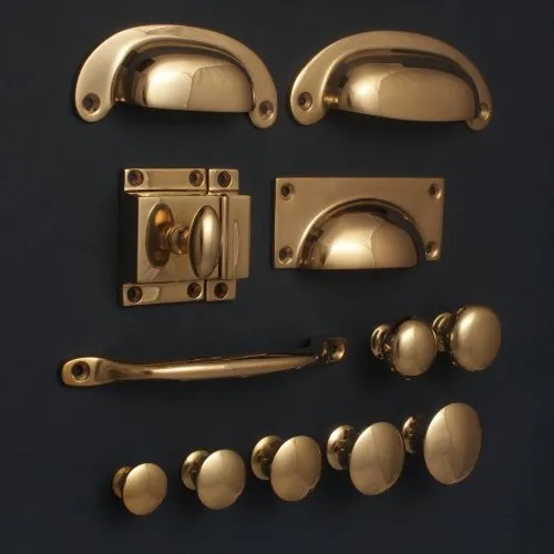 Brass Cupboard Handle, Color : Golden